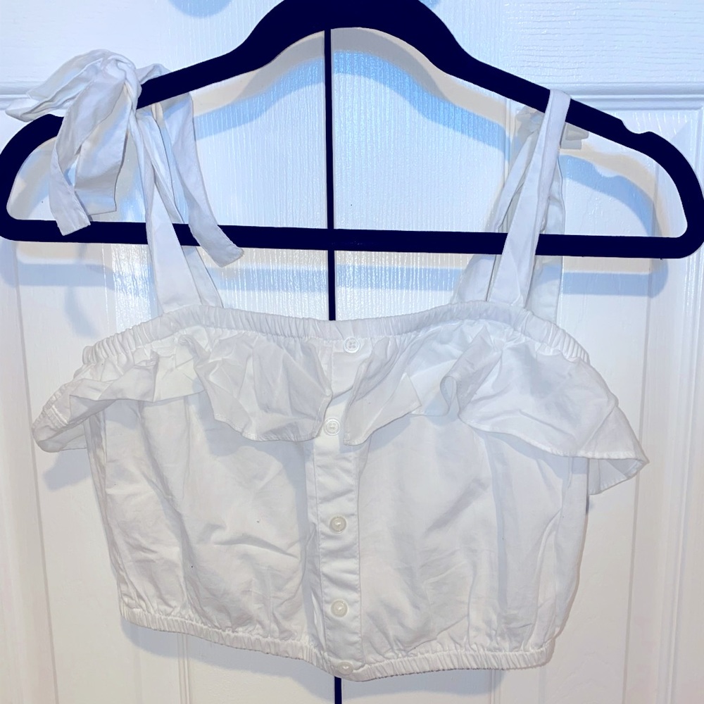 White forever 21 crop top